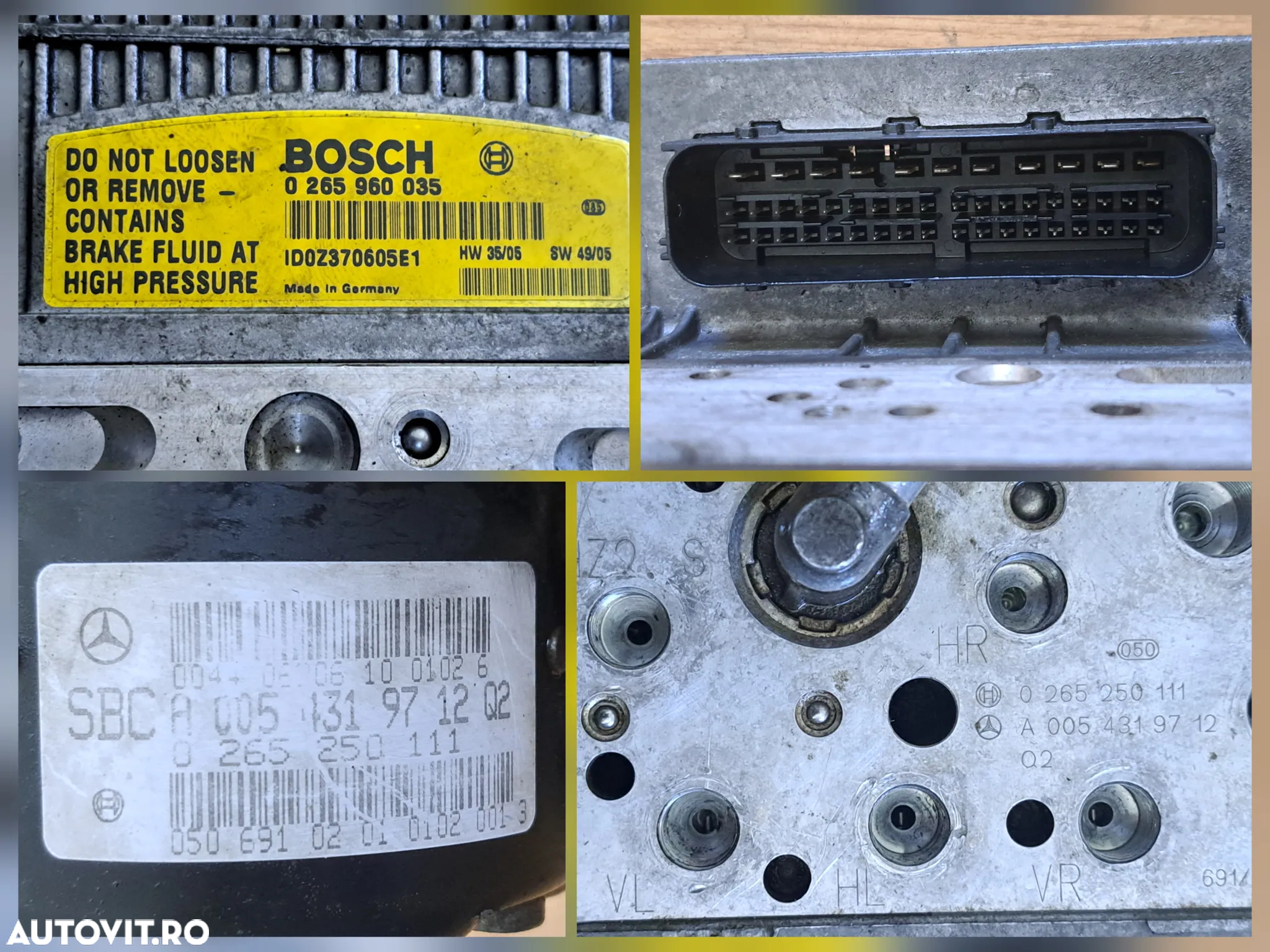 Pompă ABS SBC/ Unitate Hidraulică SBC Originală Mercedes-Benz E-Klasse W211 2002-2008 - 2