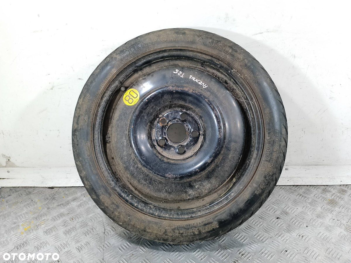 KOŁO DOJAZDOWE 17 TOYOTA AVENSIS II T25 2170600 - 9