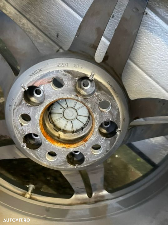 jante roti bmw M5 E60 M6 e63 e64 originale M power nu M pachet R19 2 lățimi fără defecte tehnice sau Reparatii 8/5 fata 9/5 J spatele Style 167 5x120 - 8