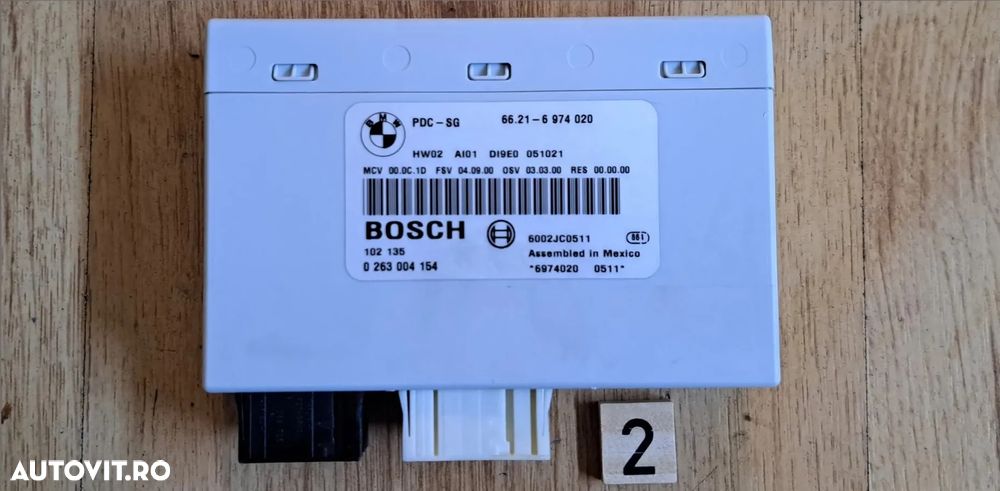 Modul unitate control ECU PDC spate senzori de parcare Original BMW E81 E87+LCI E90+LCI E91+LCI E92+LCI E93+LCI - 1