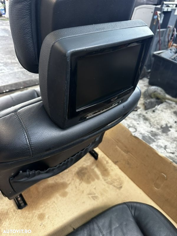 scaune interior piele neagră ventilație in Scune spate încălzire fata spate mercedes S class W221 s500 s320cdi s350 - 5