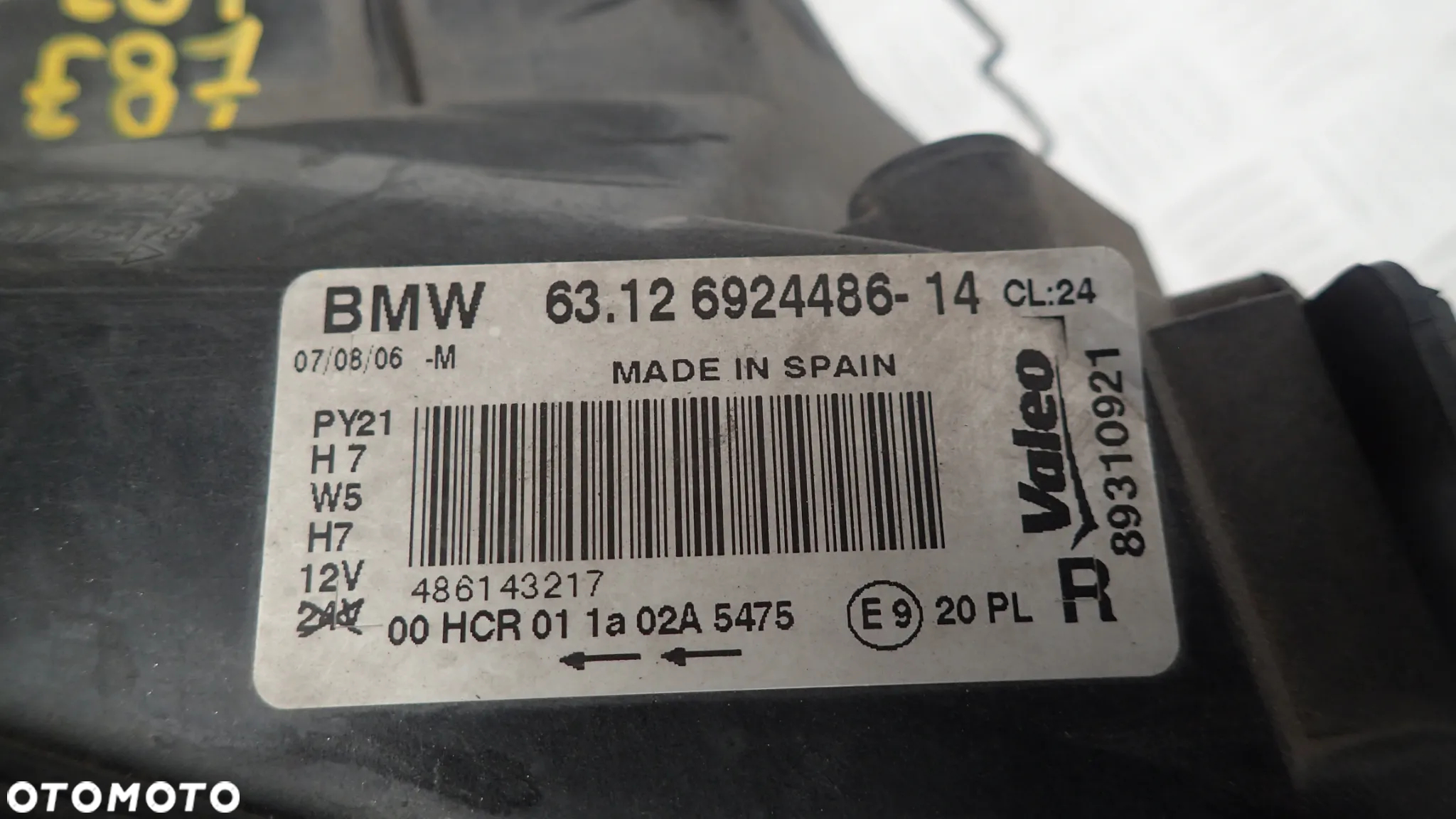 LAMPA PRAWY PRZÓD BMW 1 E81  E87 LIFT 89310921 - 6
