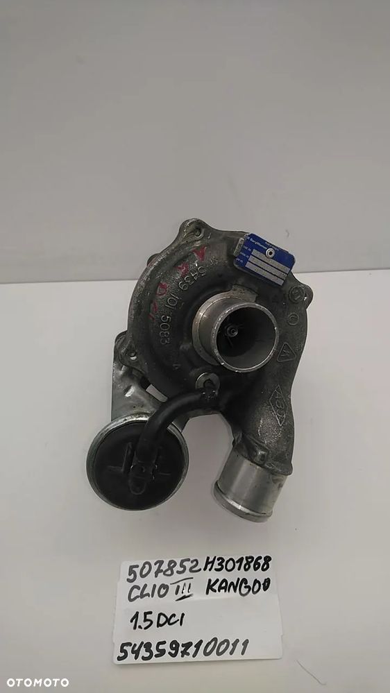 TURBINA 1.5 DCI 90KM CLIO III 507852H301868 54359710011 - 1