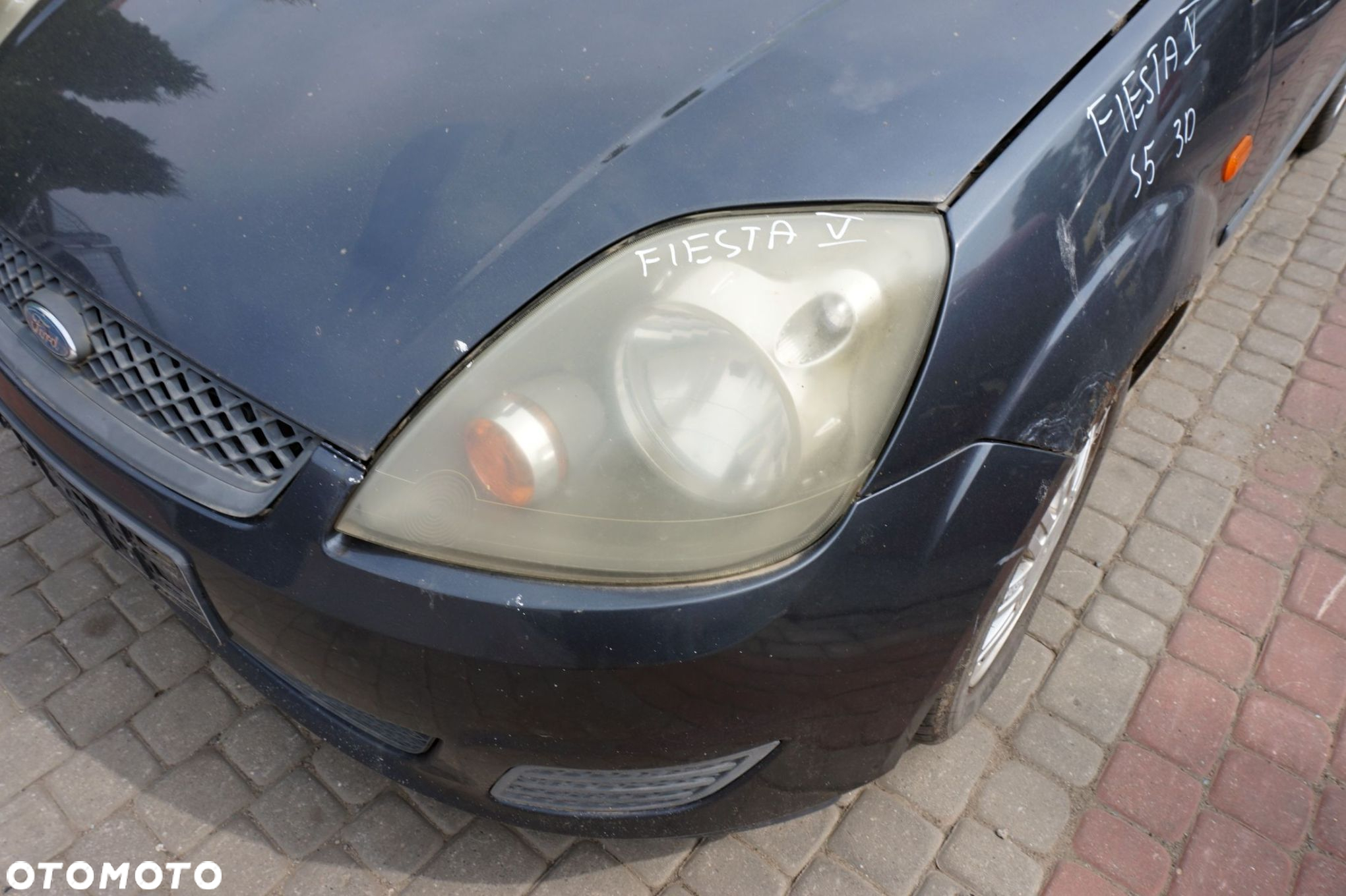 MASKA ZDERZAK BŁOTNIKI LAMPY FIESTA V MK5 LIFT S5  FORD 2005-2008 SZARY SEA GREY PRZÓD KOMPLETNY - 18