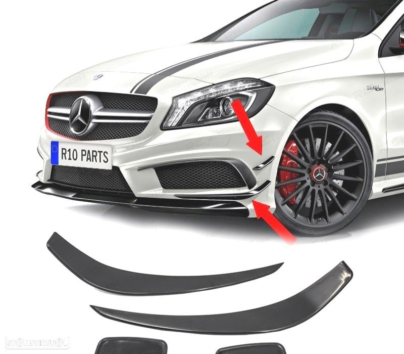 LIP LATERAL DE PARA-CHOQUES MERCEDES CLASE A W176 AERO KIT LOOK A45 - 1