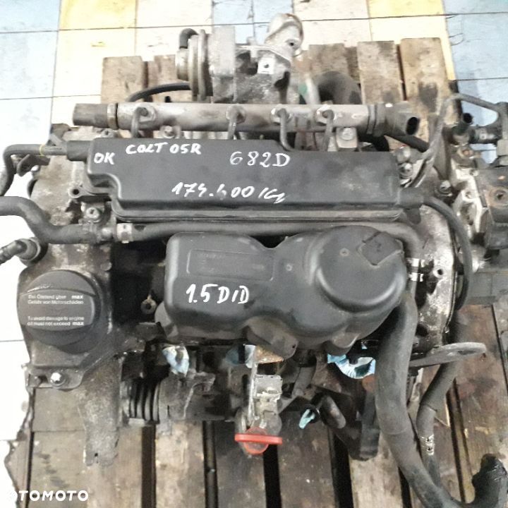 MITSUBISHI COLT 05R 1.5 DID SILNIK BEZ OSPRZĘTU 639939 - 1