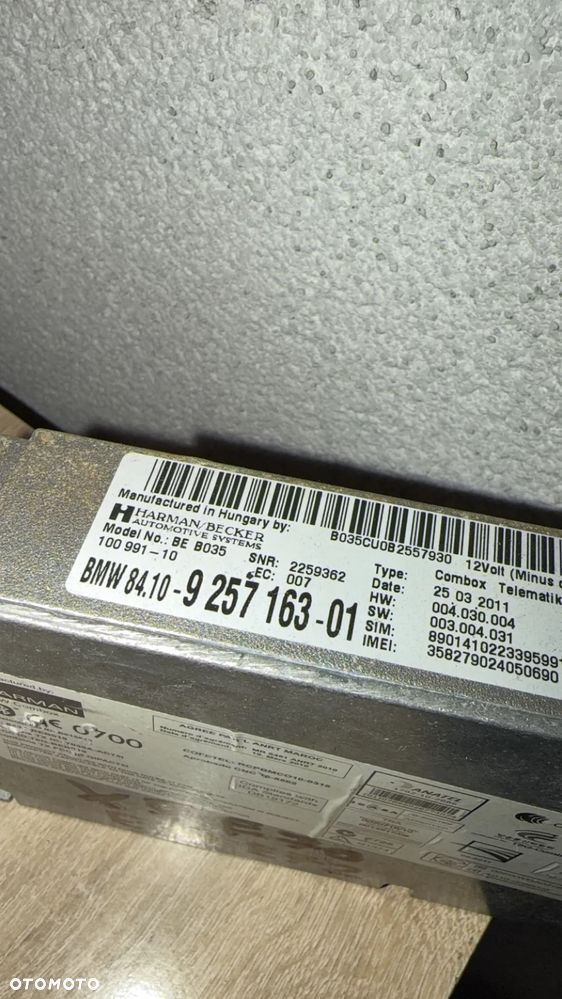 BMW E70 E71 E72 TUNER WZMACNIACZ 9257163 - 3