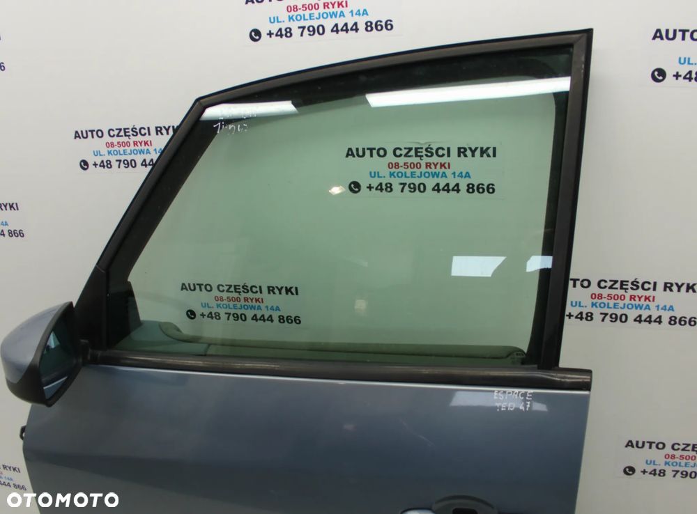 Renault Espace IV Drzwi Lewy Przód TED 47 Zamek Szyba Lusterko Szyba Boczki Zawiasy - 2