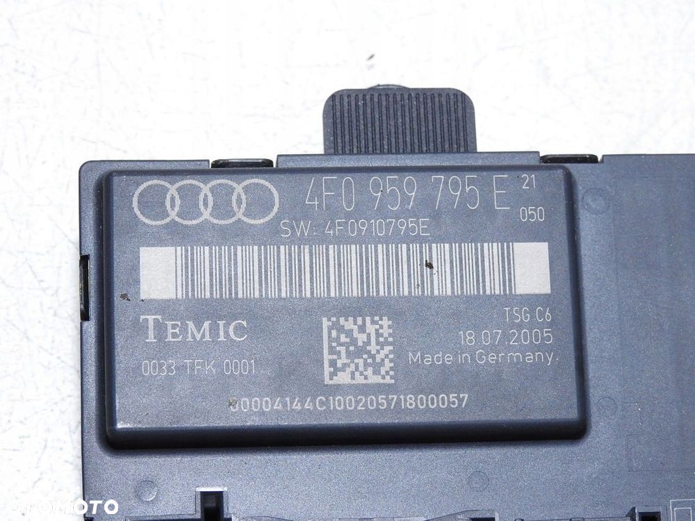 MODUŁ STEROWNIK DRZWI LEWY TYŁ A6 C6 4F0959795E - 6