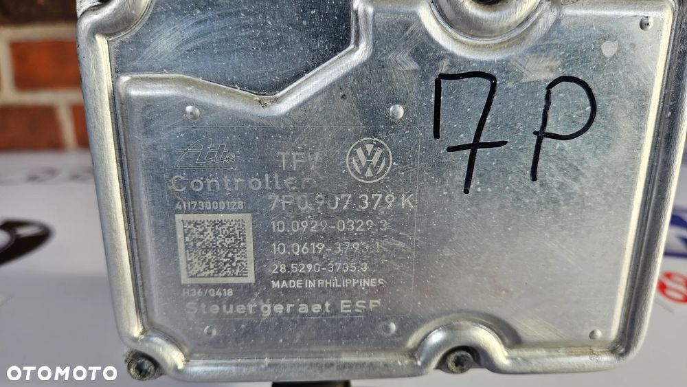 VW Touareg 7P II Pompa hamulcowa ABS Sterownik pompy 7P0907379K 7P0614517K - 2
