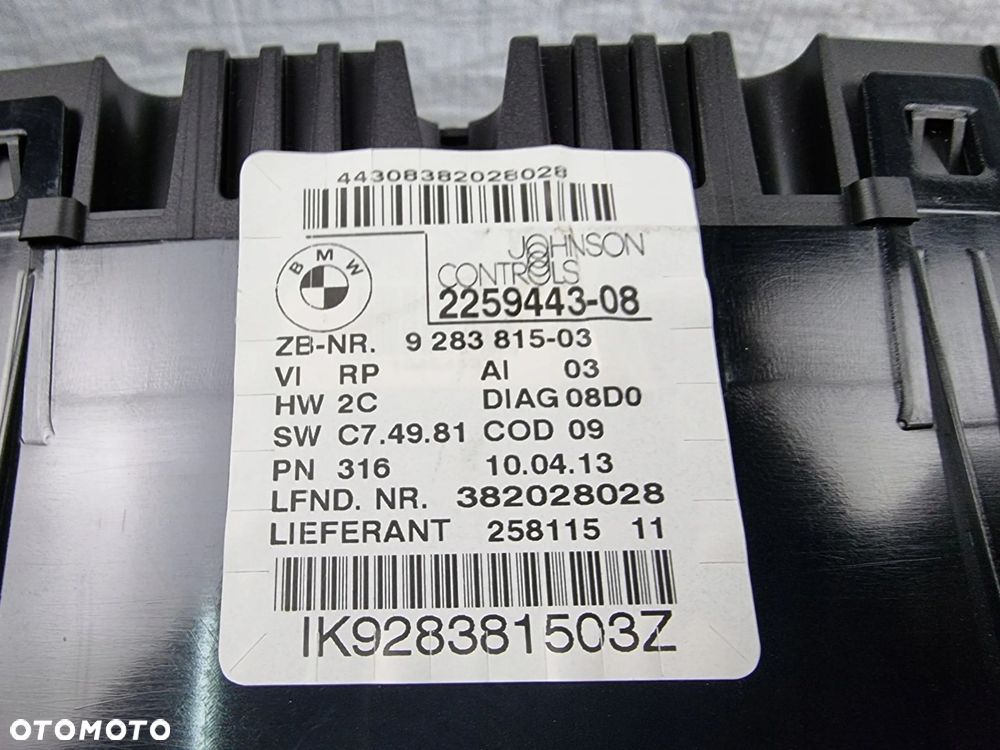 LICZNIK BMW X1 E84 LCI 2.0 D 9283815 - 6