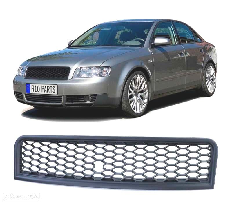 GRELHA AUDI A4 B6 00-04 LOOK RS PRETO MATE - 1