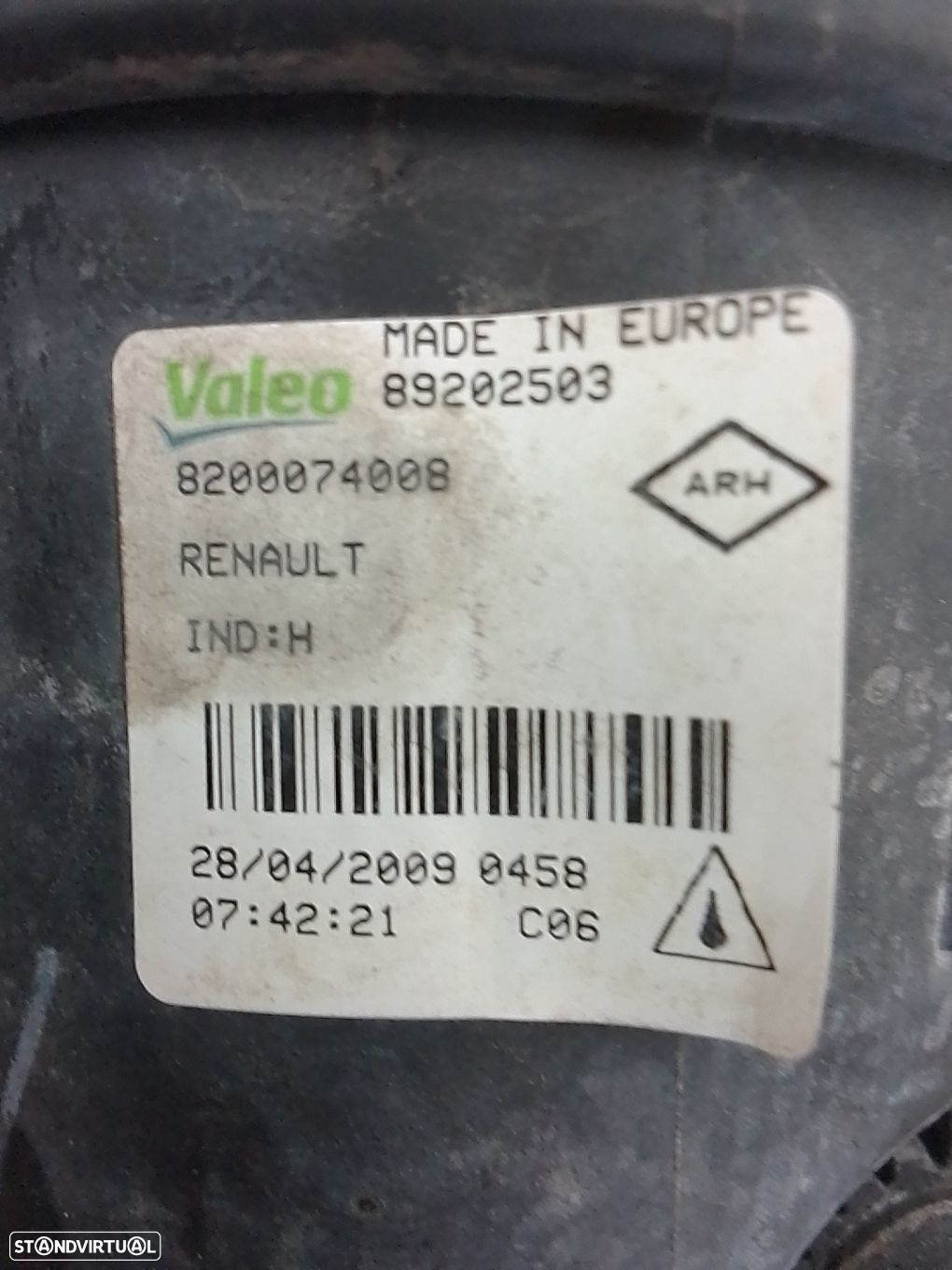 Farol Nevoeiro Fr Dto Renault Megane Iii Hatchback (Bz0/1_) - 3