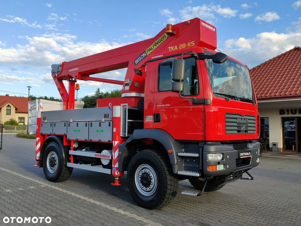 MAN TGM 18.280 4x4 Zwyżka Bison Palfinger TKA 28 Podnośnik Koszowy - 3