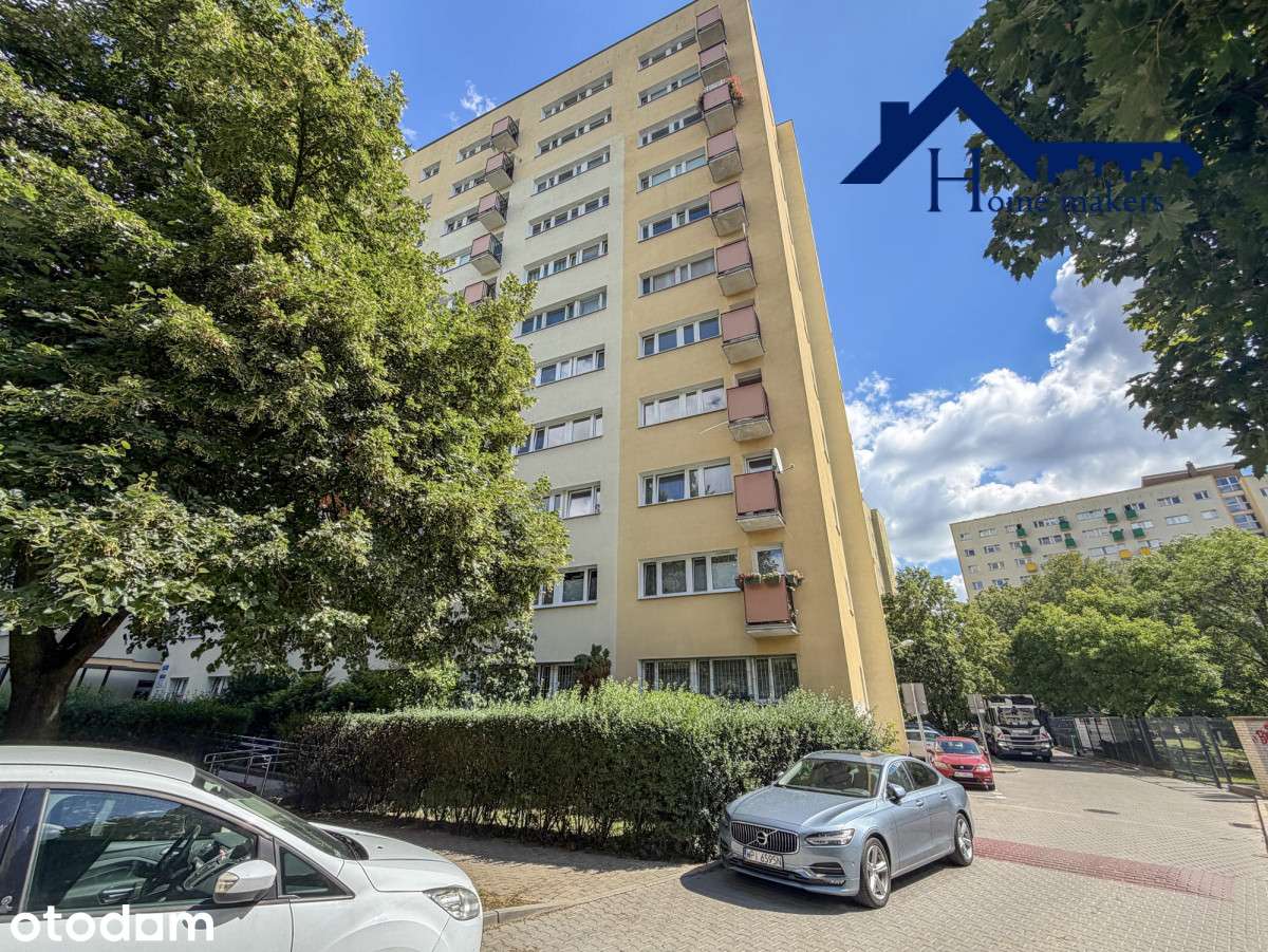 2 pokoje | 41,8 m² | 7. piętro | Widok na Mokotów