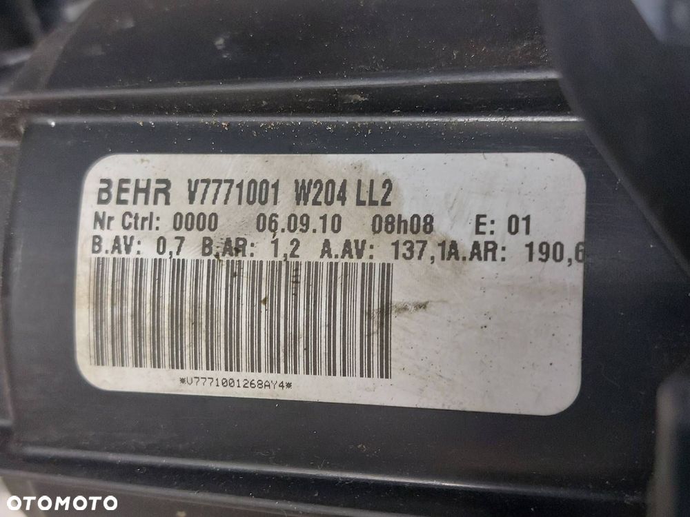 DMUCHAWA WENTYLATOR NAWIEWU + REZYSTOR MERCEDES W204 C KLASA EU 2128702110 - 3