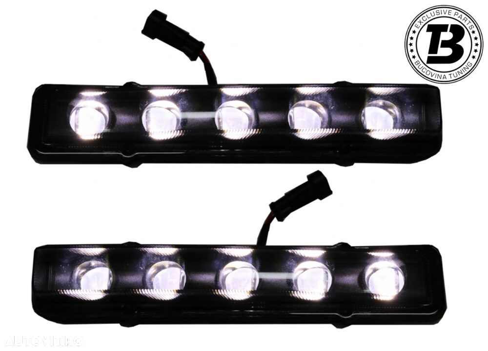 Lumini de zi LED DRL compatibile cu Mercedes G-Class W463 (89-12) - 4