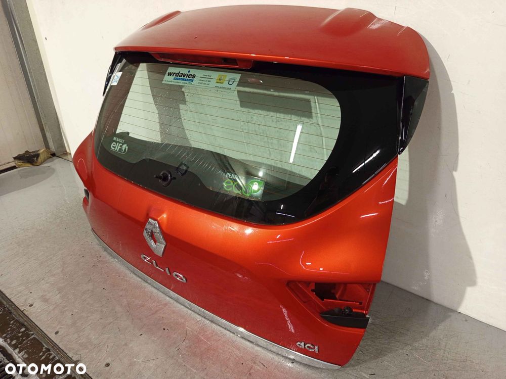 + KLAPA TYŁ TYLNA BAGAŻNIKA RENAULT CLIO 4 IV TENNP POMARAŃCZOWA 5D 5 DRZWI HB - 2