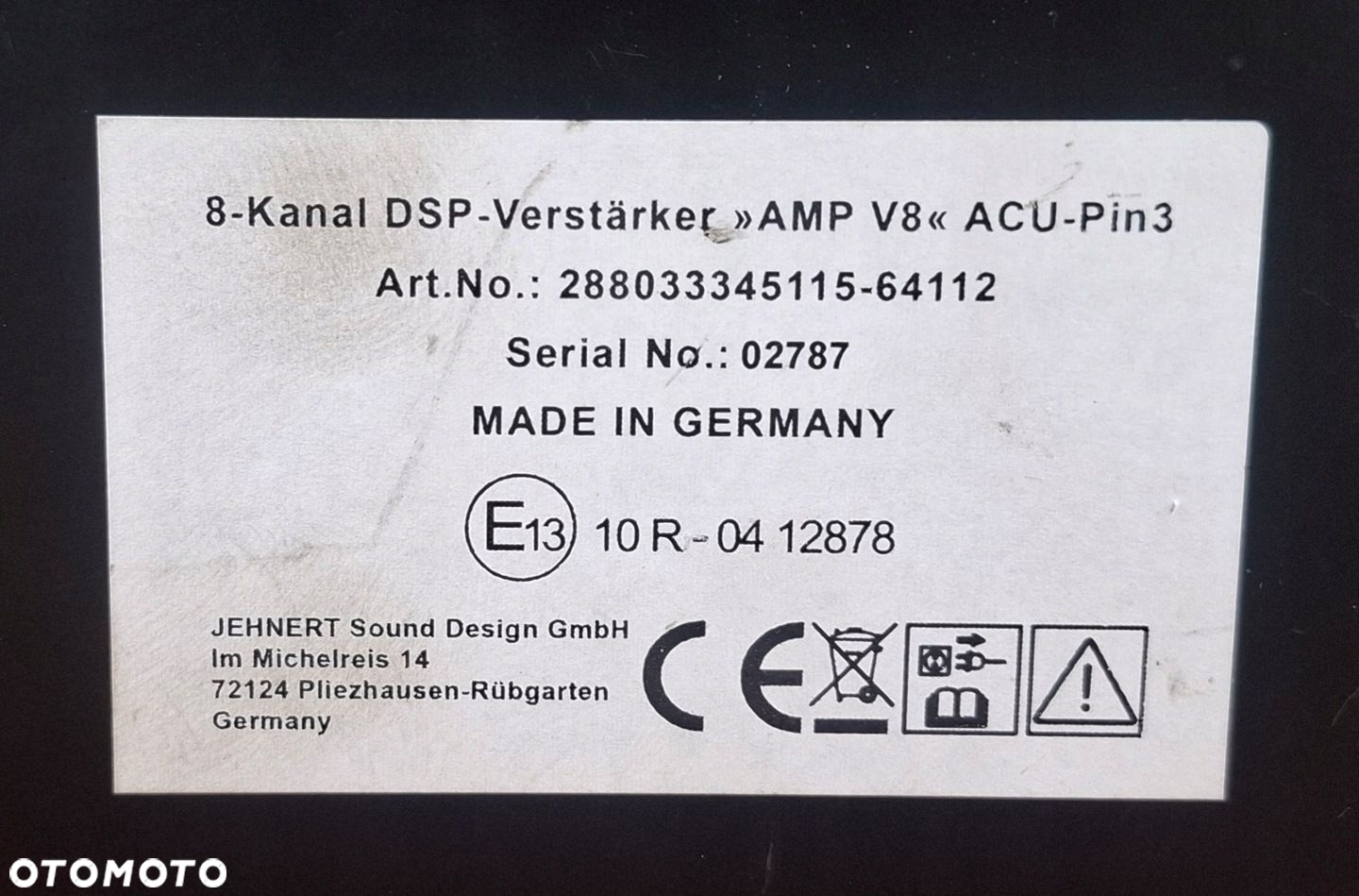 Mercedes-Benz W222 Wzmacniacz audio 288033345115 - 6