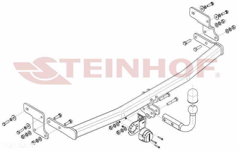 Hak Holowniczy + MODUŁ 7PIN do Kia Rio IV 5 drzwi od 2017 - 2