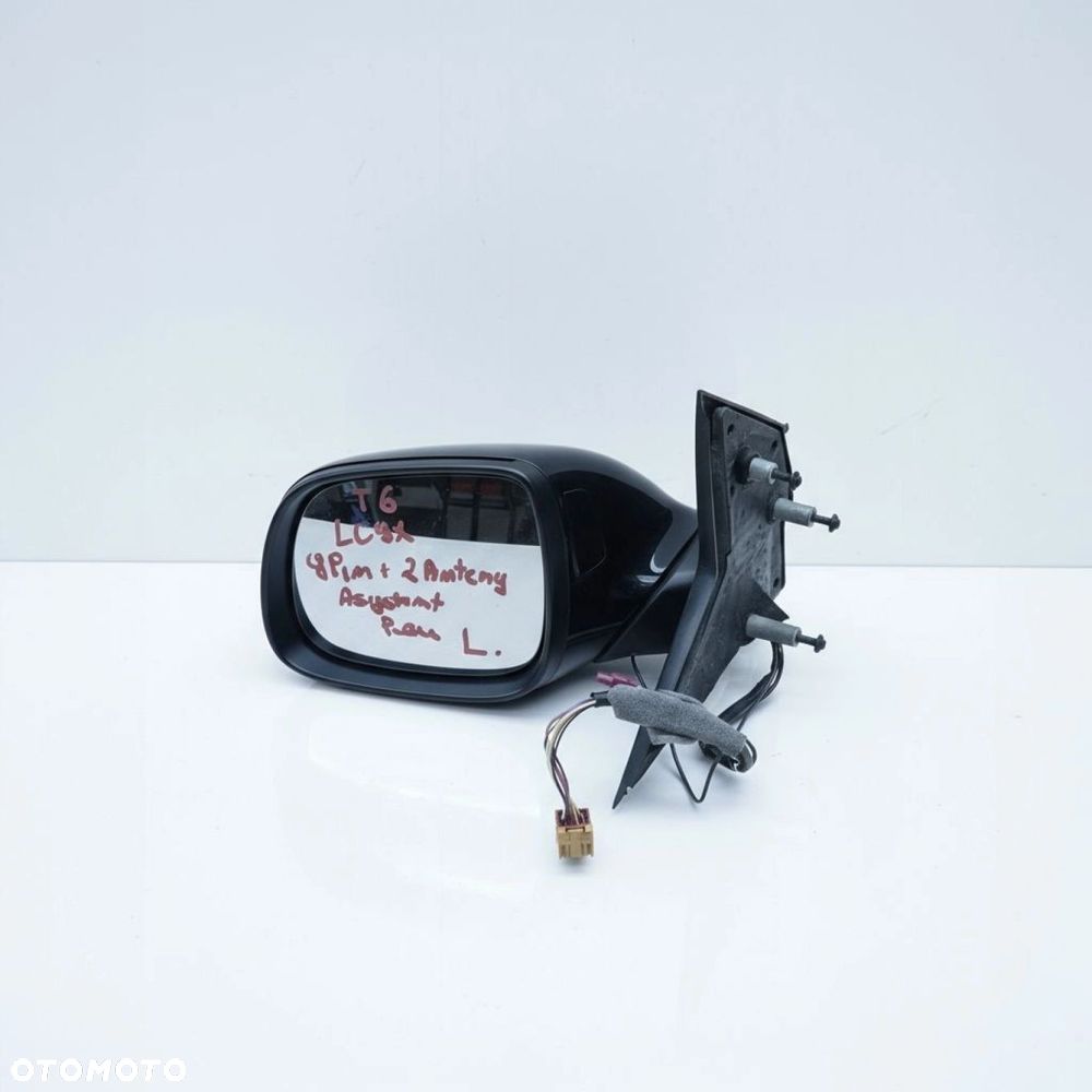 VW T6 lusterko zewnętrzne lewe 9 PIN 2x ANTENA ASYSTENT CZARNE LC9X - 1