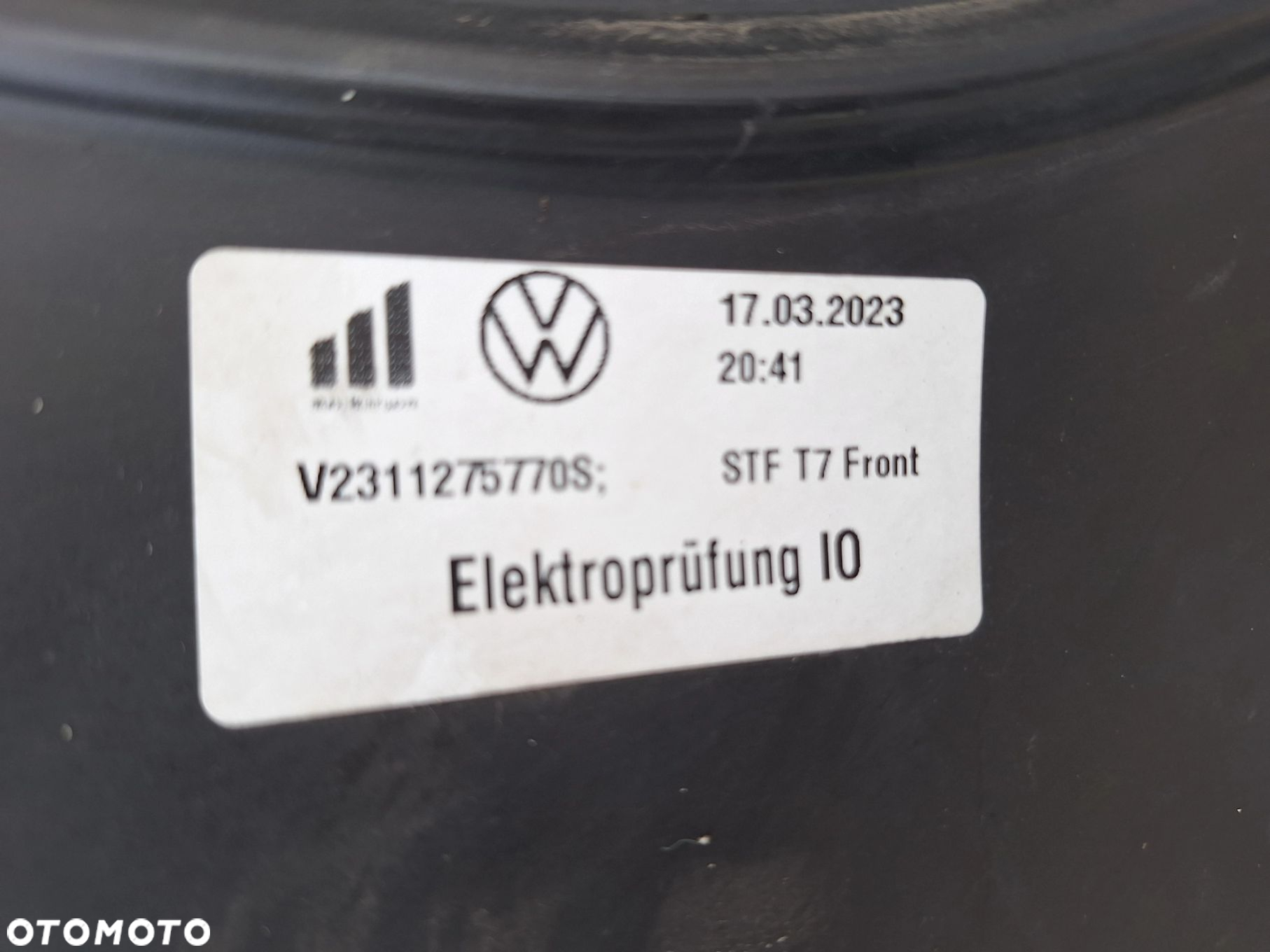 VW T7 MULTIVAN CARAVELLE 21- 7T0 CAŁY- NIE KLEJONY! SUPER STAN ZDERZAK PRZÓD PRZEDNI 7T0807221C - 14