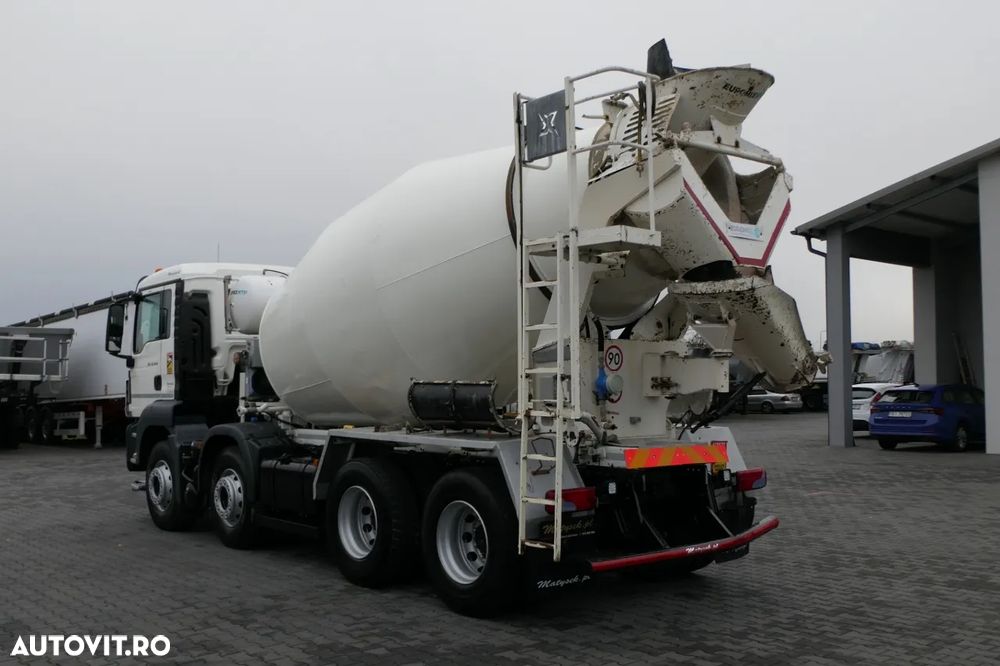 MAN TGS 32.420 / 8x4 / BETONIERĂ / MIXER 9 M3 / EURO 6 - 5