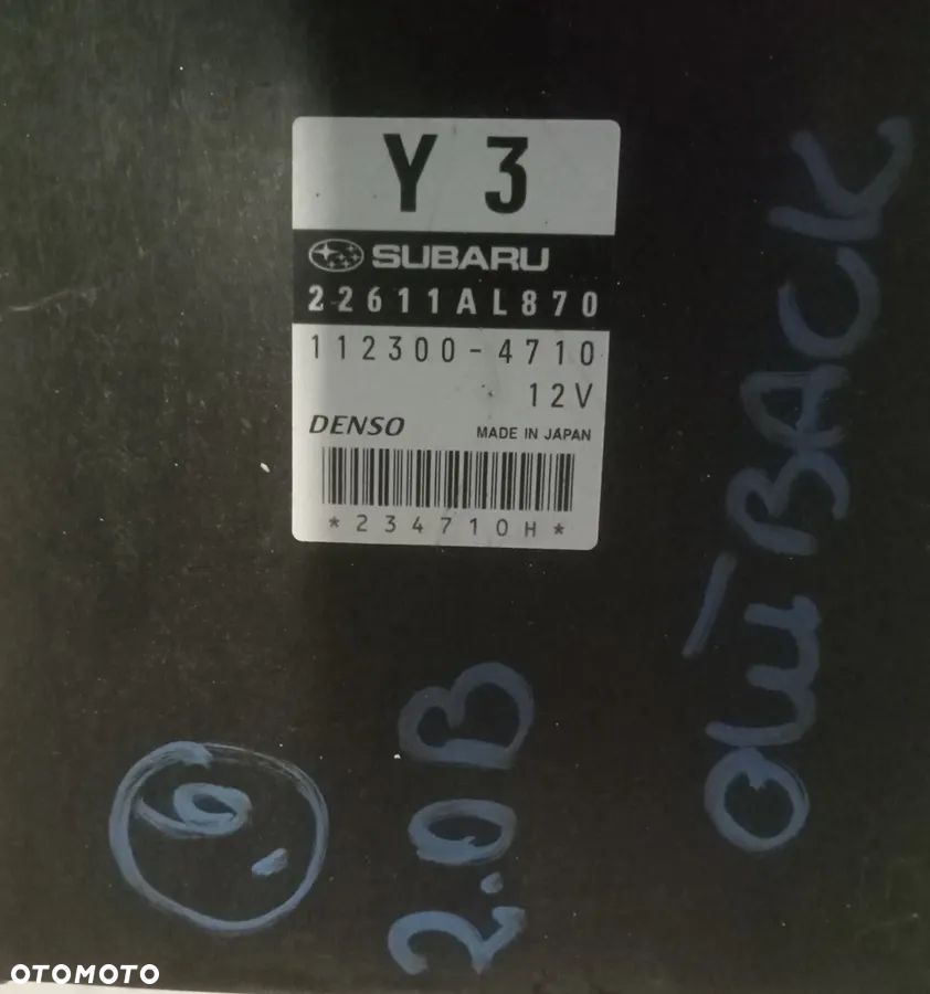 SUBARU LEGACY IV 03- STEROWNIK ECU 1123004710 - 2