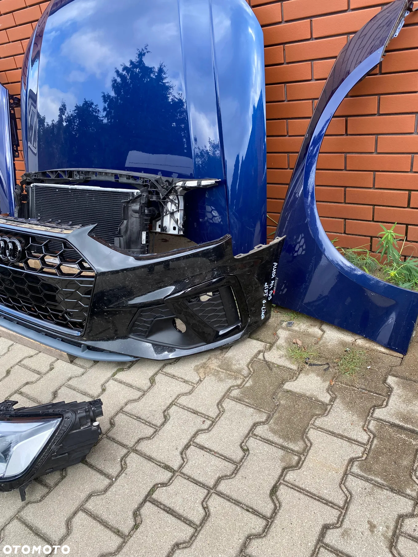 MASKA ZDERZAK S LINE REFLEKTOR BLOTNIK PAS PRZEDNI AUDI A4 B9 2020- - 3