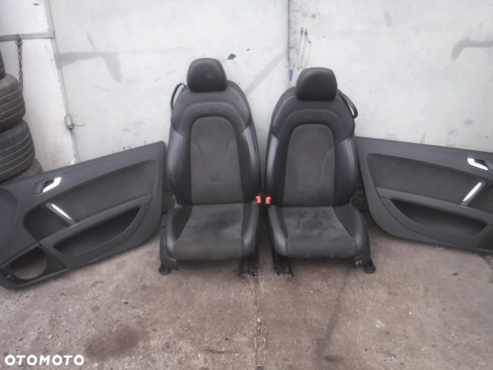 Audi TT 8J Cabrio fotele skory alcantara przod sline s line air bag - 1