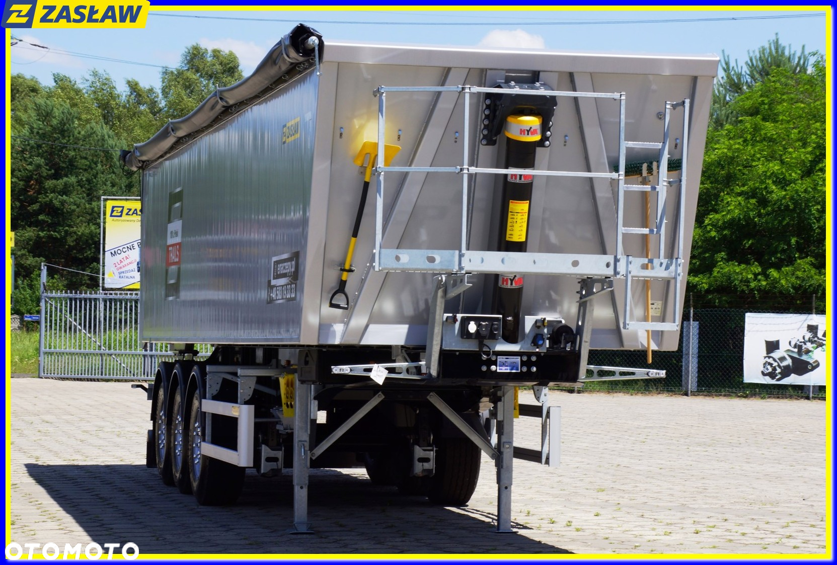 Zaslaw 45 m³ / 9,70 m naczepa wywrotka LIGHT KL-DRZWI!! - 15
