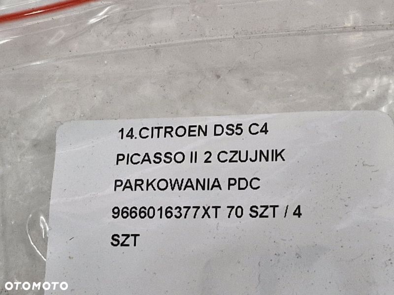 CITROEN DS5 C4 PICASSO II 2 CZUJNIK PARKOWANIA PDC 9666016377XT - 6
