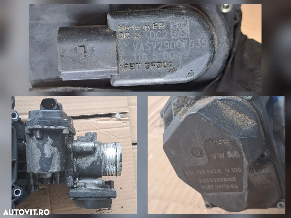 Galerie admisie cu clapete Clapeta acceleratie Supapa EGR Racitor gaze EGR Furtun Admisie Debitmetru Originale VW Passat B6 Scirocco Tiguan Jetta Golf EOS Skoda Octavia Superb Yeti Seat Exeo Leon Audi A3 A4 A5 A6 - 4