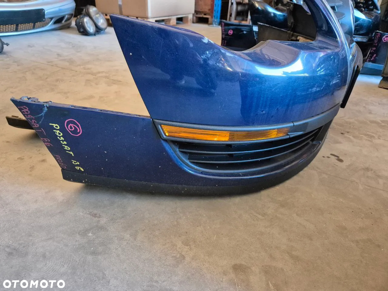 PASSAT B6 ZDERZAK LAMPA MASKA DOKŁADKA REFLEKTOR LC9X LB5M - 11