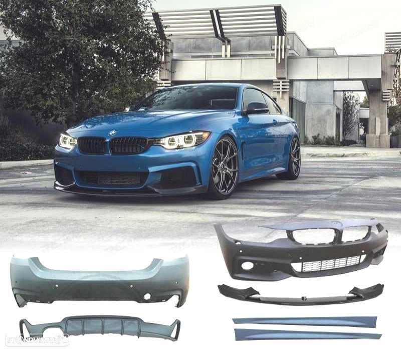 KIT CARROÇARIA BMW F36 LOOK M PERFORMANCE 13-18 COM PDC + LAVA-FARÓIS - 1