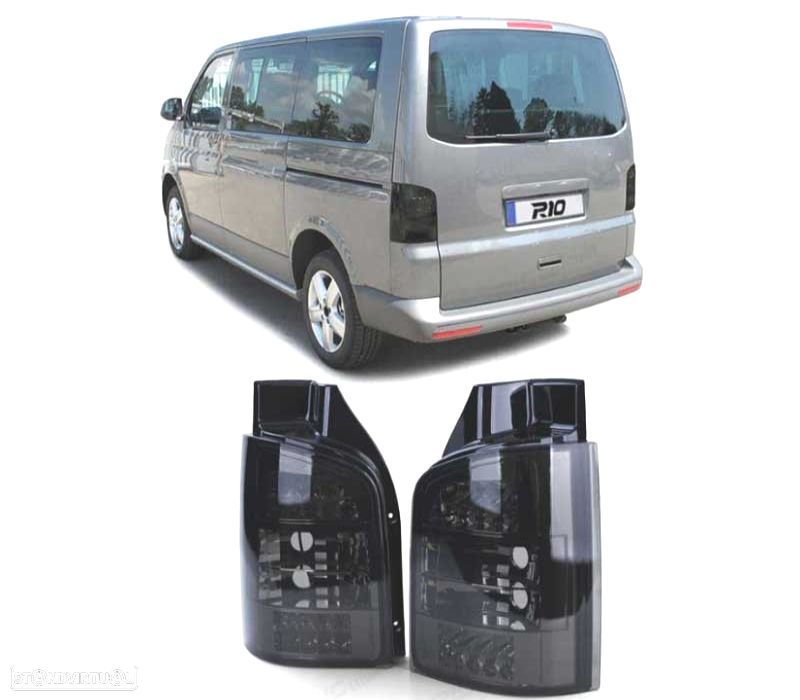 FAROLINS TRASEIROS LED PARA VOLKSWAGEN VW T5 1P 03-09 ESCURECIDOS - 1