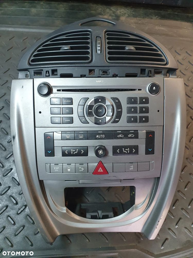 RADIO CD CITROEN C5 II 2004-2008 LIFT 9660647977 + RAMKLA PANEL KOMPLET - 1
