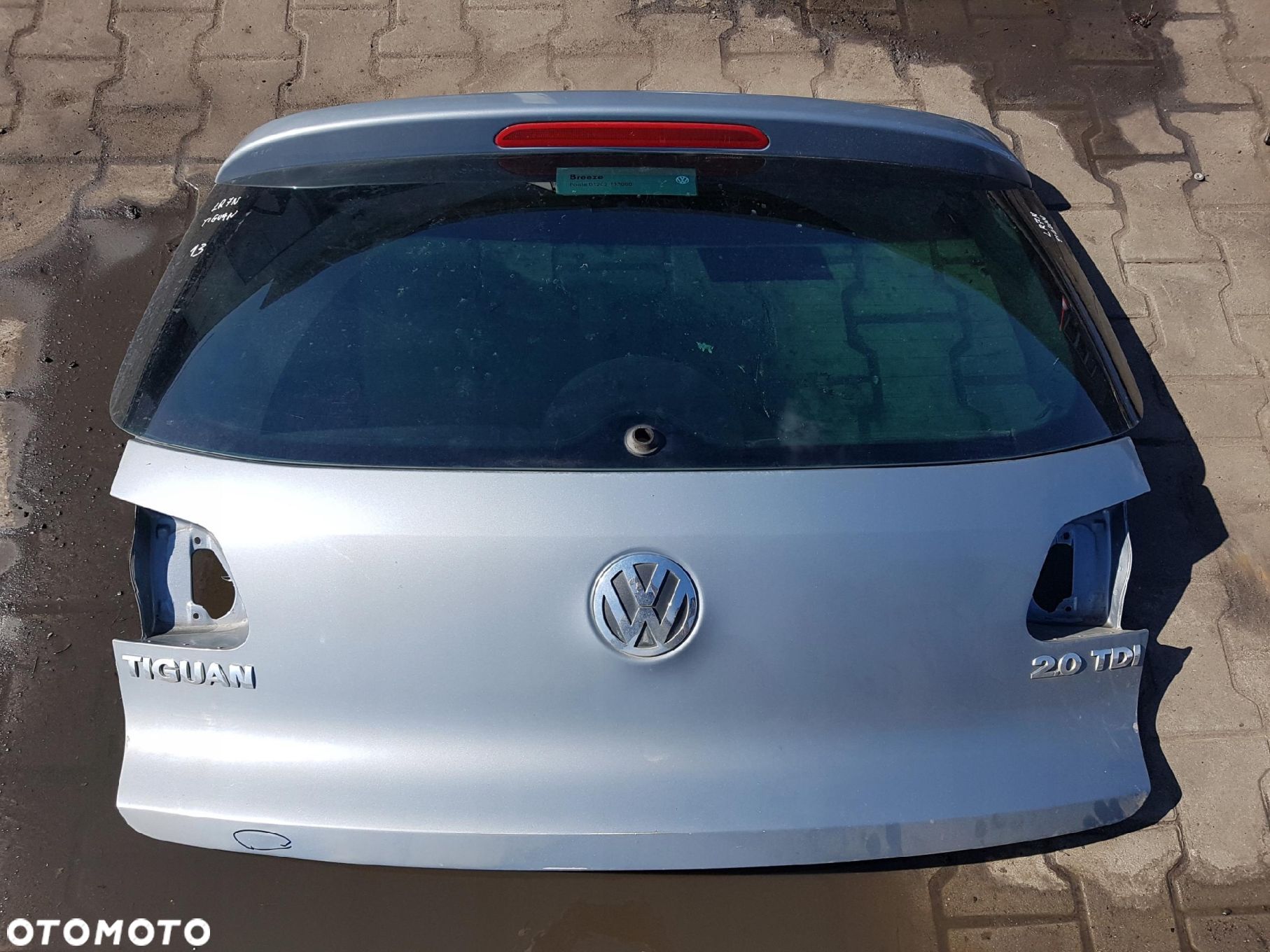 VW TIGUAN I 5N 06-15r KLAPA BAGAŻNIKA TYŁ LR7N - 1