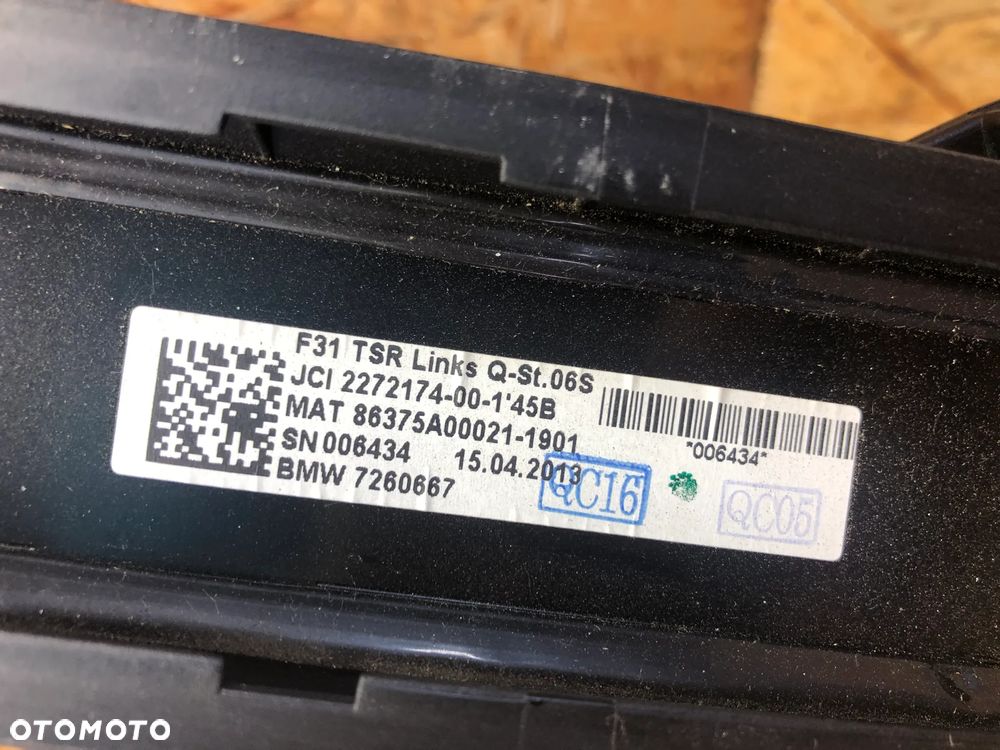 ROLETA PRZECIWSŁONECZNA OSŁONA OKNA DRZWI PRAWY LEWY TYŁ BMW F31 - 18