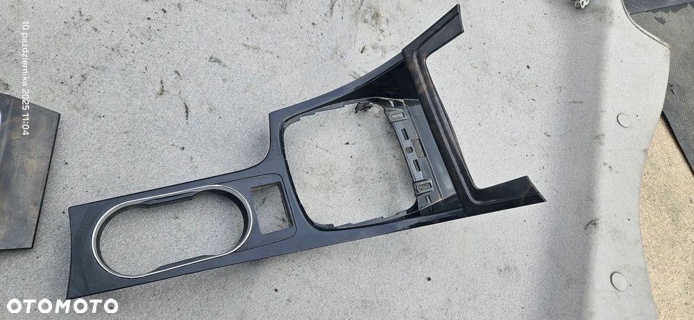 Ramka tunelu biegów Ford Mondeo Mk4 2008r Ghia czarna drewno - 3