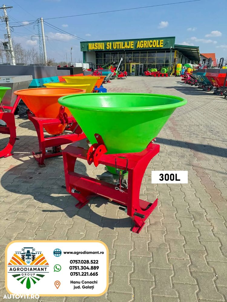 Alta Masina imprastiat ingrasaminte DEMAROL 200 / 300 / 500L - Tip coif cu 1 disc - 5