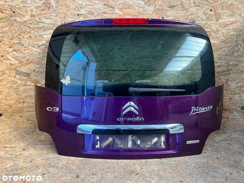 KLAPA TYLNA pokrywa bagażnika CITROEN C3 PICASSO LIFT Kod lakieru: KDRD