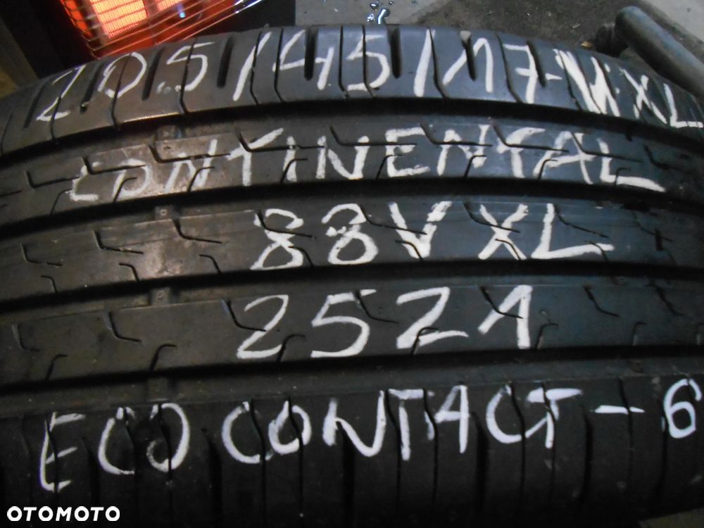 OPONY 205/45R17 CONTINENTAL ECO CONTACT 6 XL DOT 2521 7.1MM - 2
