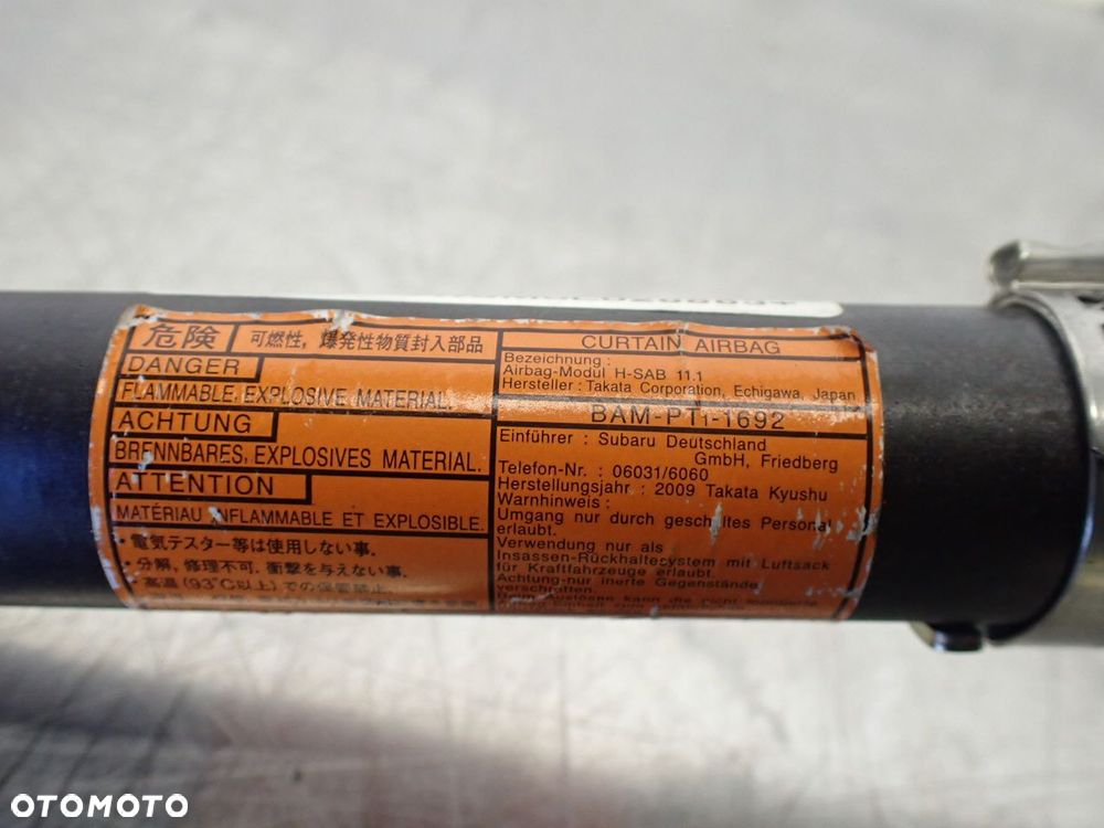 KURTYNA POWIETRZNA PRAWA PASAŻERA SUBARU IMPREZA 1.5 - 7