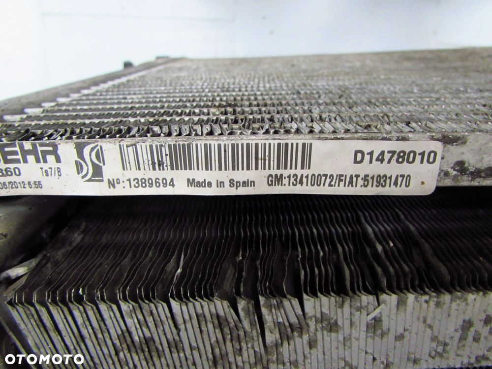 OPEL CORSA D 1.2 1.4 CHLODNICA WODY KLIMATYZACJI 13249564 R3814004 - 16