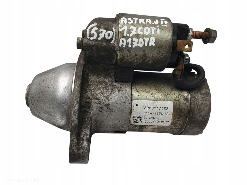 ROZRUSZNIK Opel Astra J Meriva B 1.7CDTI Hitachi 8980147432 - 1