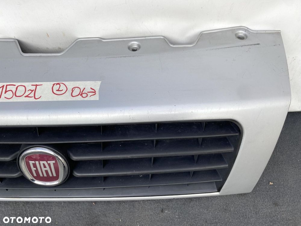 FIAT DUCATO 06- ATRAPA GRILL MASKOWNICA CHŁODNIC SREBRNA NOWY EMBLEMAT - 3