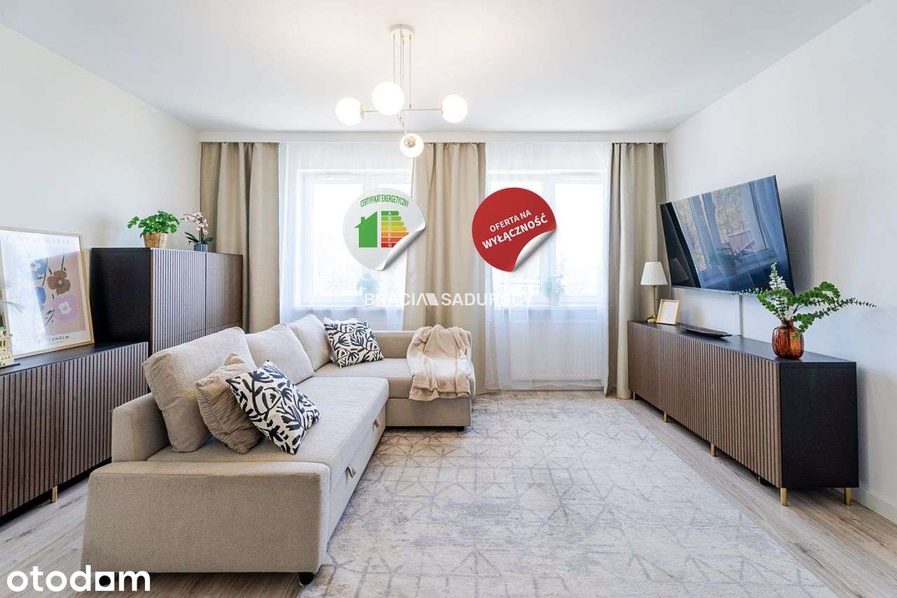 Bardzo słoneczne/3-pok.mieszkanie/2021r/garaż/62m2
