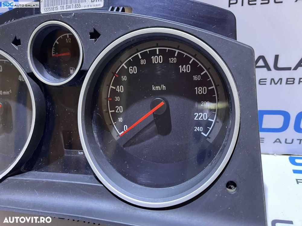 Ceas Ceasuri Cluster Instrumente Bord Opel Astra H 2004 - 2010 Cod 13251615 [B2943] - 2