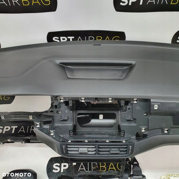 VW T-CROSS TCROSS LIFT DESKA ROZDZIELCZA KONSOLA KOKPIT PULPIT PODUSZKI AIRBAG AIR BAG PASY KIT SET - 3